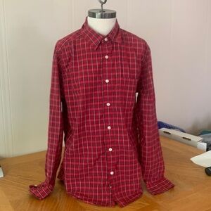 FITTED button down long sleeve shirt